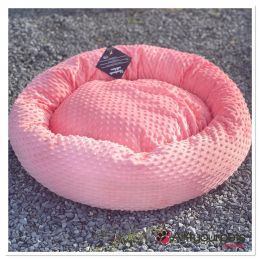 Corbeille apaisante et ultra-douce de haute qualité, finition « sweet bubble » - Couleur : PM-013 - Rose saumon