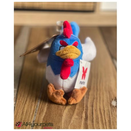 Peluche coq tricolore