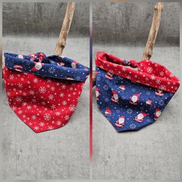 Handmade Bandana - Scarf - Knot Tied - "Stars & Stripes" pattern - Cocker size