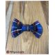 Noeud papillon "Tartan bleu roy" (s'adapte sur tous les colliers)