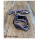 Collier réglable fait main motif "Purple Mood" - 25 mm