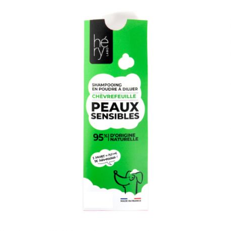 Shampooing Poudre Peaux Sensibles Chèvrefeuille à diluer - Héry Poudre