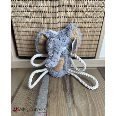 Peluche "Safari" - Elephant avec cordes