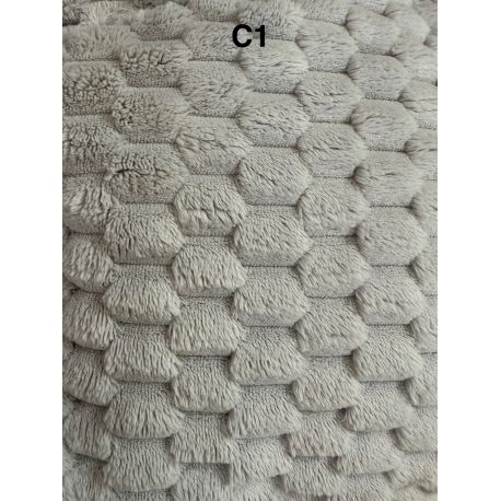 Corbeille dôme ultra-douce de haute qualité, finition « sweet dream" - Couleur : Gris clair - C1