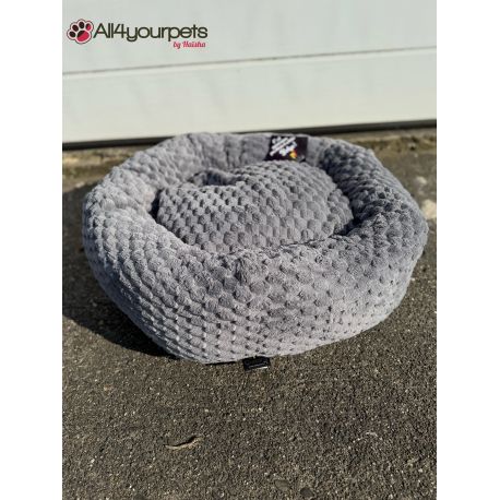 Corbeille dôme ultra-douce de haute qualité, finition « sweet dream" - Couleur : Gris foncé - C4