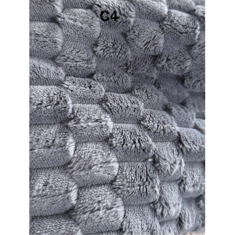 Coussin de haute qualité, tissu très résistant finition "sweet dream" - Couleur : Gris foncé - C4