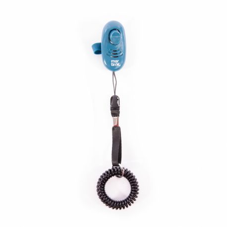 Accessoire pour le dressage de chien : Clicker anneau bleu