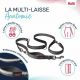 Laisse multi-position Anatomy Halti - gris