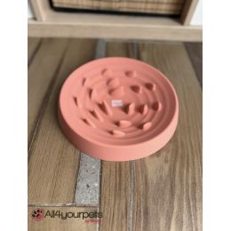 Gamelle "Anti-Glouton" bleu en silicone pour chien et chat - 300mL