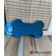 Tapis de léchage "os" silicone pour chien - bleu