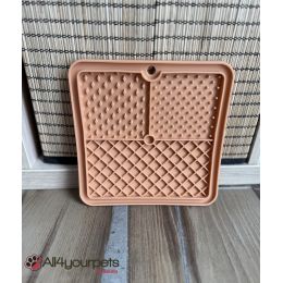 Tapis de léchage "trio" silicone pour chien et chat - bleu