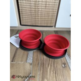 Gamelle de voyage en silicone avec pochette List - 750/750ml