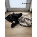 Couverture double souple ultra-doux de haute qualité, finition « sweet bubble » - Couleur : PM-06- Noir 