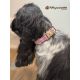 Handmade adjustable fabric collar, "Bow Tie" pattern 