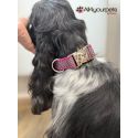 Collier réglable fait main motif "Pinky Mood" - 25 mm