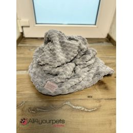 Couverture double souple ultra-doux de haute qualité, finition « Sweet Dream » - Couleur : C4 - Gris foncé 