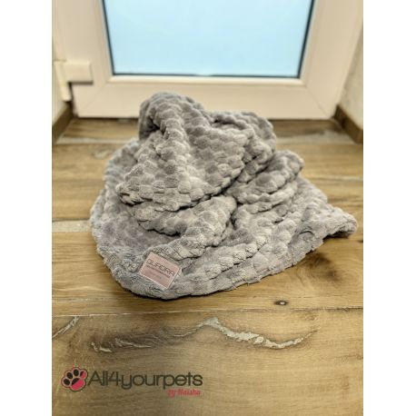 Couverture double souple ultra-doux de haute qualité, finition « Sweet Dream » - Couleur : C4 - Gris foncé 