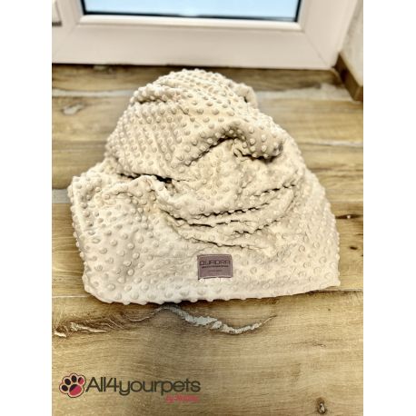 Couverture double souple ultra-doux de haute qualité, finition « sweet bubble » - Couleur : PM-02- Beige 