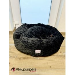 Corbeille ultra-douce de haute qualité, finition « sweet dream" - Couleur : Noir - C9