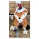 Peluche renard de Noël