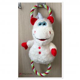 Peluche licorne de Noël