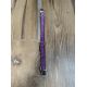Collier réglable fait main motif "Purple Glitter" - 20 mm