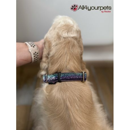 Collier réglable fait main motif "Marmaid Glitter" - 20 mm