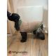 Pull-over pour chiens Odense avec bonnet (kit) - beige/vert