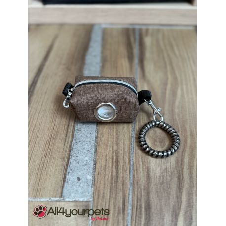Etui à ramasse-crottes "fait main" - Motif « Chocolate »