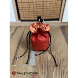 Trousse à friandises "fait main" - motif "Orange"