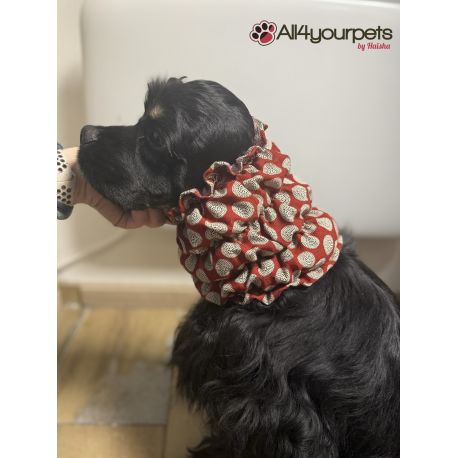 Snood - Cagoule protection oreilles tombantes - Motif Smoothie Red