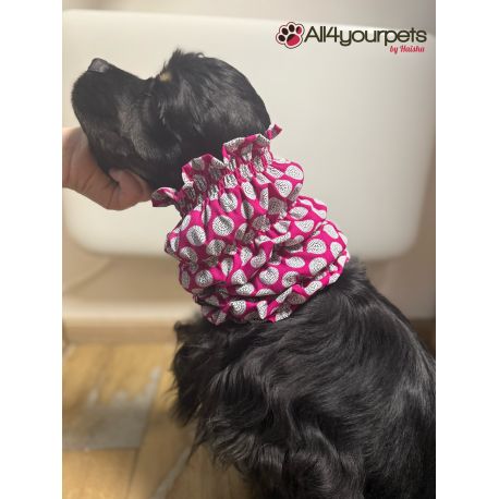 Snood - Cagoule protection oreilles tombantes - Motif Smoothie Pink