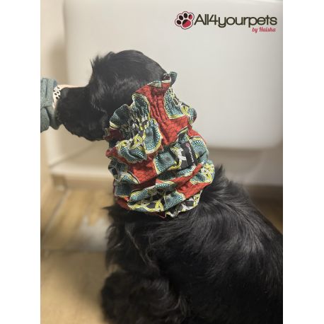 Snood - Cagoule protection oreilles tombantes - Motif Wax Touch