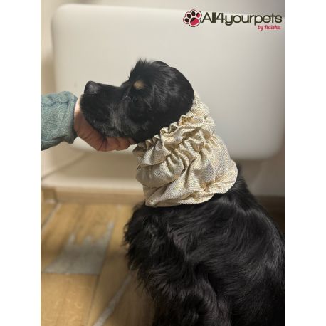 Snood - Cagoule protection oreilles tombantes - Motif Glitter White