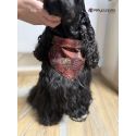 Bandana - Foulard -Fait main - Attache noeud - Motif "Classy Moment" - Taille "Cocker"