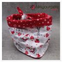 Handmade Bandana - Scarf - Knot Tied - "Stars & Stripes" pattern - Cocker size