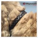 SOLDE - SALE - Collier cuir "Tresse"- marron - Taille 45cm