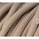 Laisse fait main - en corde type alpinisme - ultra-résistant - Modèle "Beige" - Ep : 10 mm