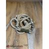 SALE - SOLDE - Laisse fait main - 3 positions - en corde type alpinisme - ultra-résistant - Modèle "Beige" - Ep : 10 mm