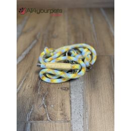 SALE - SOLDE -Laisse fait main - 3 positions - en corde type alpinisme - ultra-résistant - Modèle "Spring Touch" - Ep : 10 mm