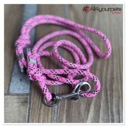 Laisse fait main - en corde type alpinisme - ultra-résistant - Modèle "" - Ep : 6 mm