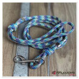 Laisse fait main - en corde type alpinisme - ultra-résistant - Modèle "" - Ep : 6 mm