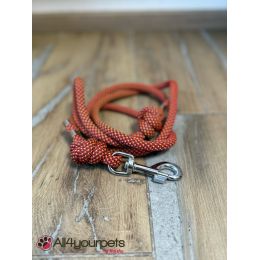 SALE - SOLDE - Laisse fait main - Classique - en corde type alpinisme - ultra-résistant - Modèle "Burn" - Ep : 10 mm