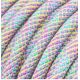 Laisse fait main - en corde type alpinisme - ultra-résistant - Modèle "Pastel" - Ep : 10 mm