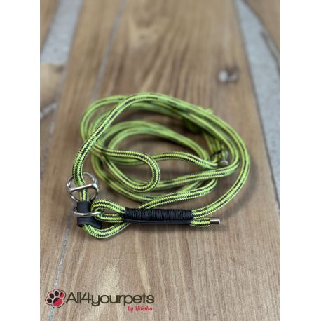 Laisse fait main - en corde type alpinisme - ultra-résistant - Modèle "Savannah" - Ep : 6 mm