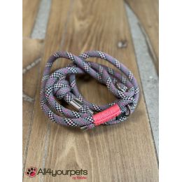 SALE - SOLDE - Laisse fait main - LASSO (avec collier intégré) - en corde type alpinisme - ultra-résistant - Modèle "Sporty" - E