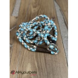 SALE - SOLDE - Laisse fait main - LASSO (avec collier intégré) - en corde type alpinisme - ultra-résistant - Modèle "Wind" - Ep 