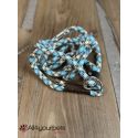 SALE - SOLDE - Laisse fait main - LASSO (avec collier intégré) - en corde type alpinisme - ultra-résistant - Modèle "Wind" - Ep 