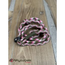 Laisse fait main - en corde type alpinisme - ultra-résistant - Modèle "Sweet" - Ep : 8 mm