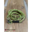 SALE - SOLDE - Laisse fait main - LASSO (avec collier intégré) - en corde type alpinisme - ultra-résistant - Modèle "Savannah" -